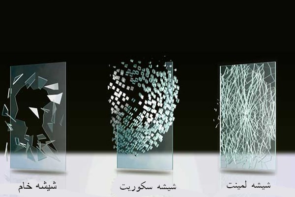 بهترین قیمت شیشه سکوریت در تهران